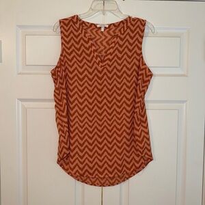 Maurices Chevron Sleeveless V-Neck Top
